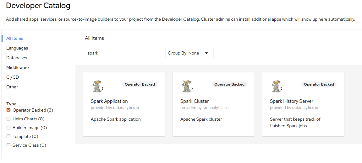 Apache Spark in the Catalog